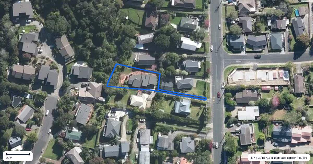 Property context map for 66A Verbena Road, Birkdale, Auckland
