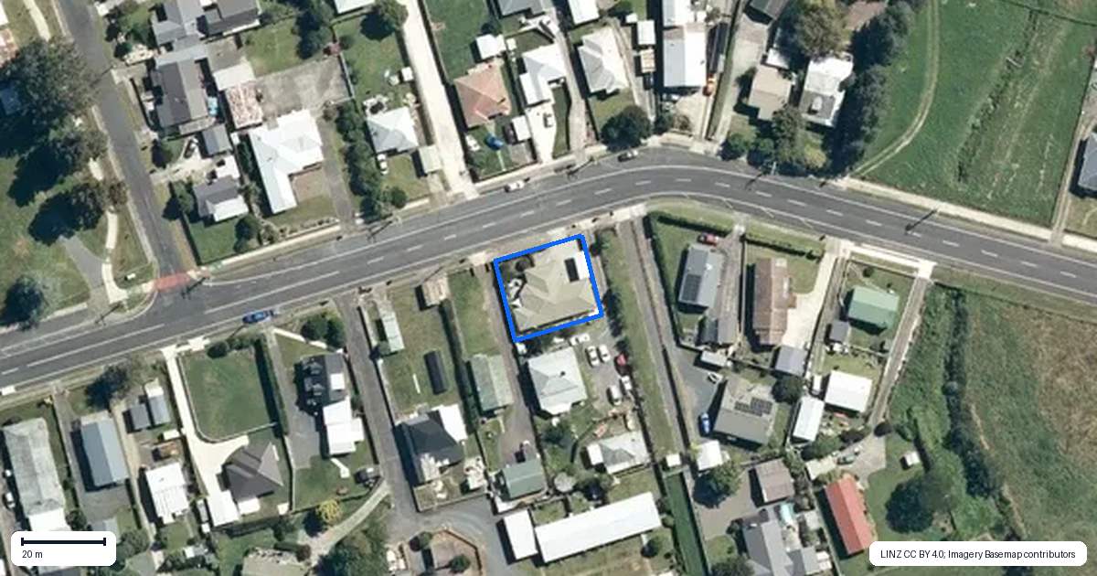 Property context map for 704 Park Road, Te Awamutu