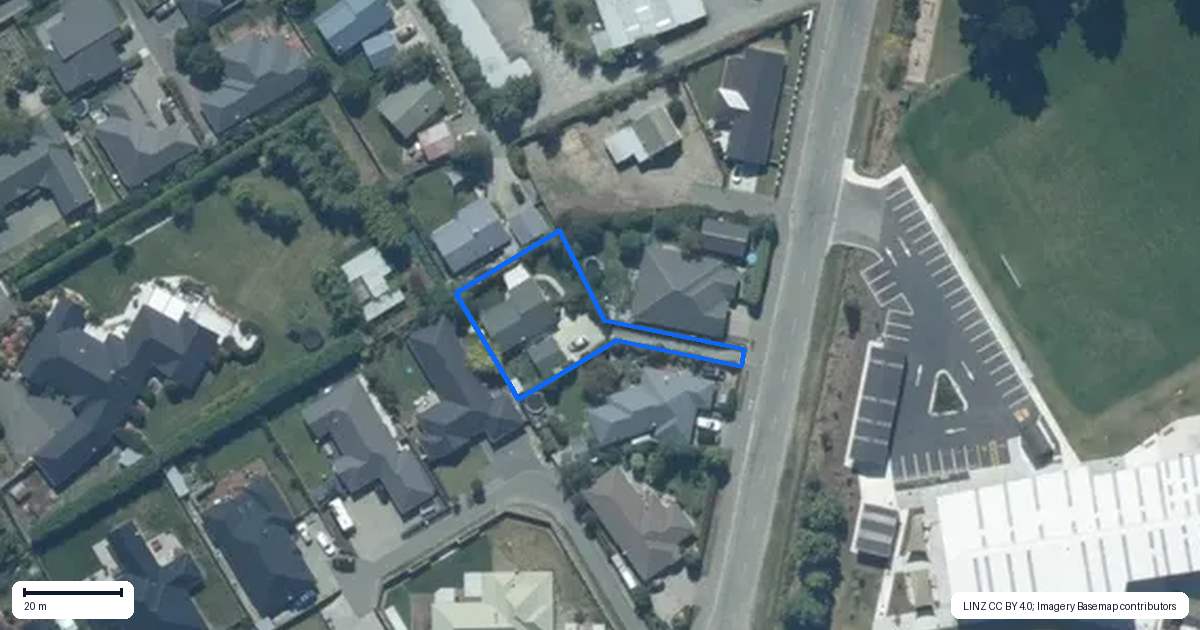 Property context map for 1155 Goulds Road, Rolleston