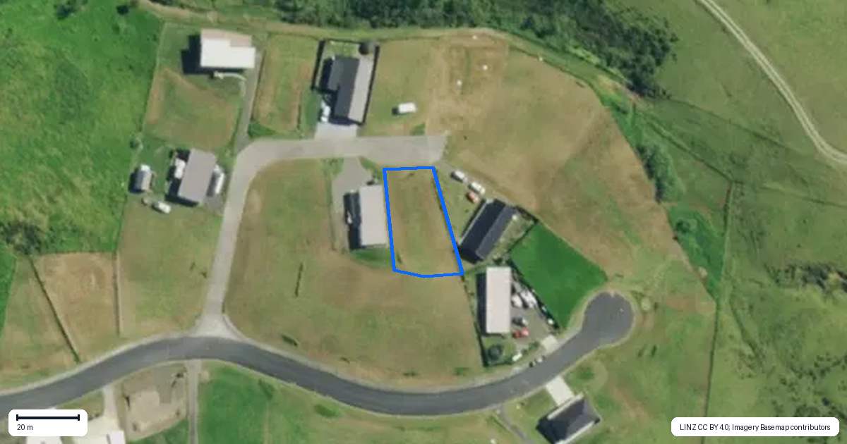 Property context map for 53 Opononi Heights Drive, Opononi