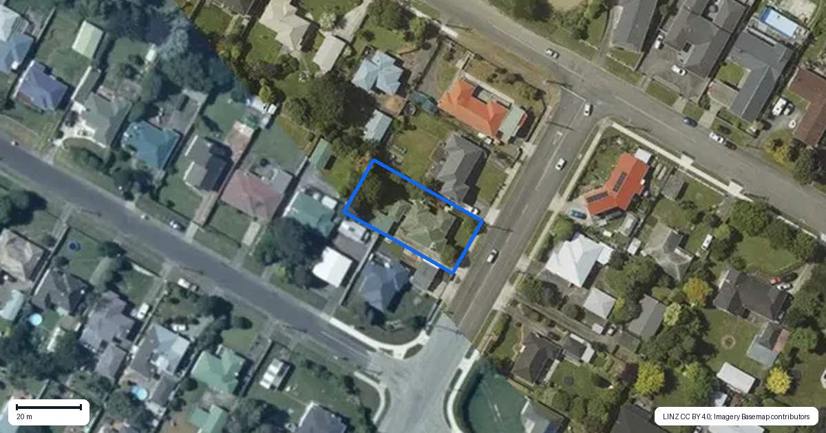 Property context map for 167 Weraroa Road, Levin