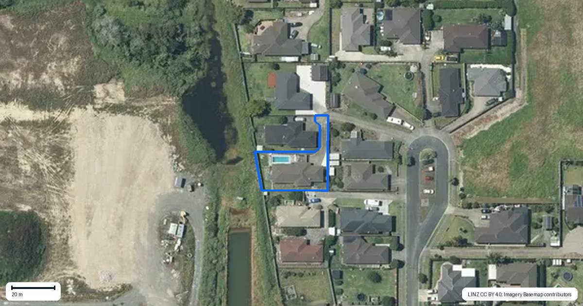 Property context map for 19 Raabia Close, Parakai, Helensville