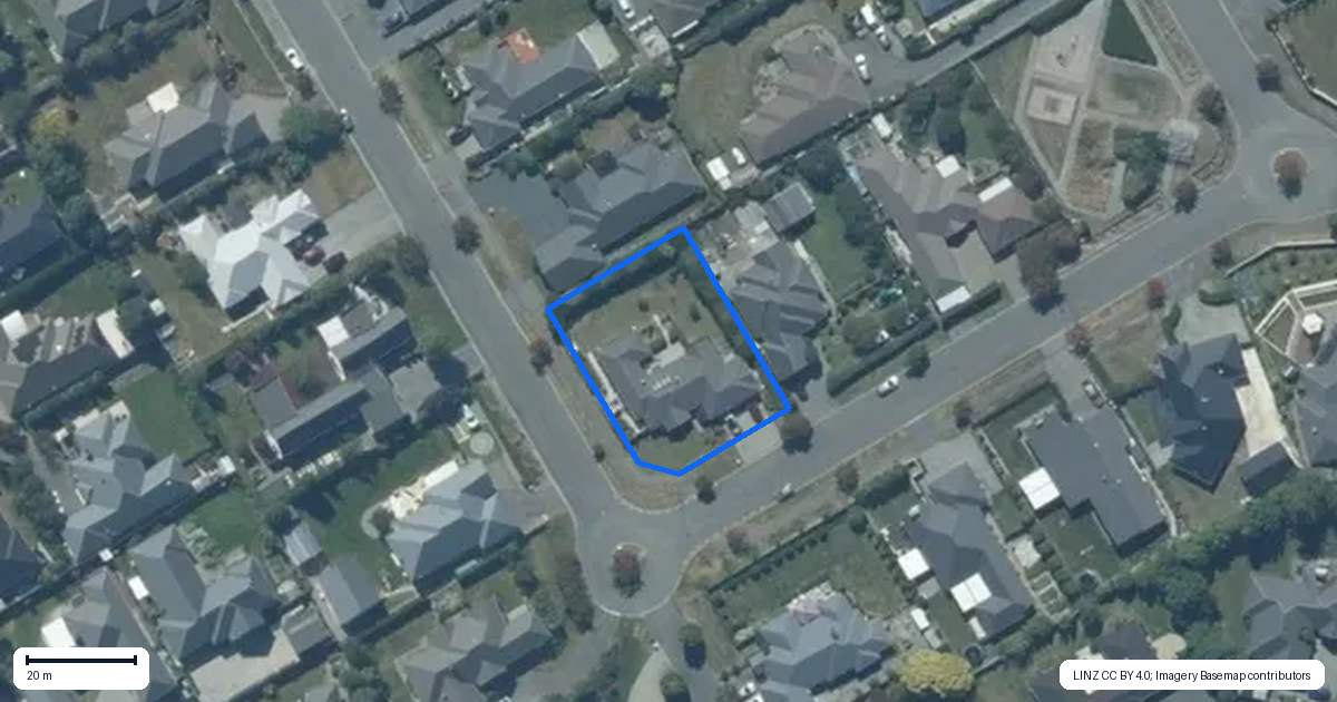 Property context map for 8 Cameron Crescent, Rolleston