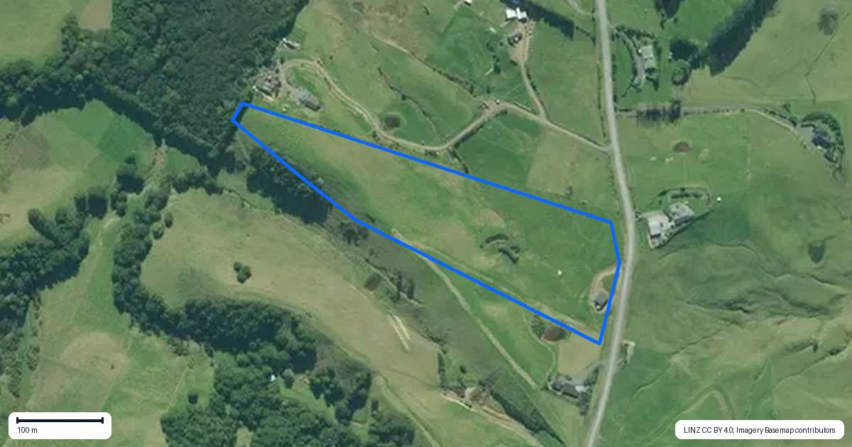 Property context map for 86 Monk Road, Mangapai, Whangarei