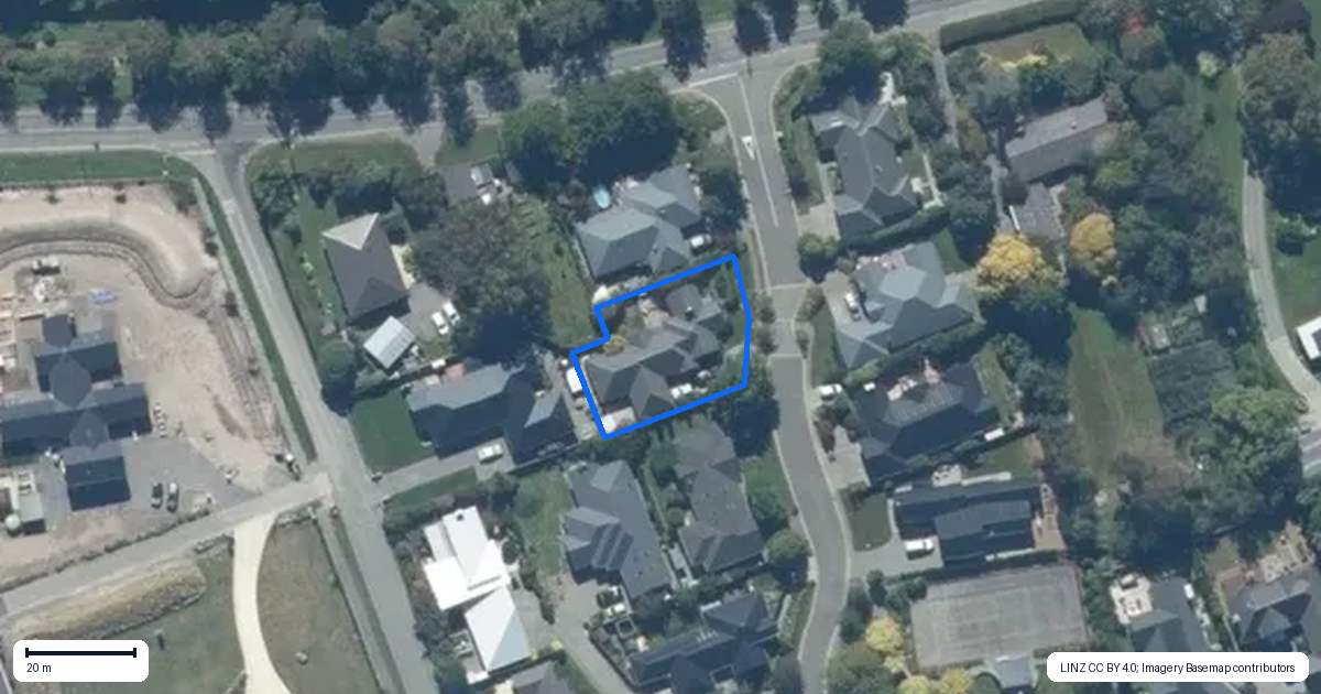 Property context map for 4 Riverside Lane, Tai Tapu