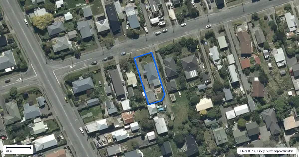 Property context map for 39 Tovey Street, New Brighton, Christchurch