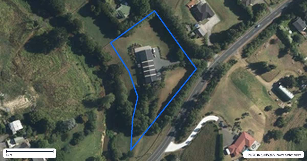 Property context map for 69A Waikoukou Valley Road, Waimauku