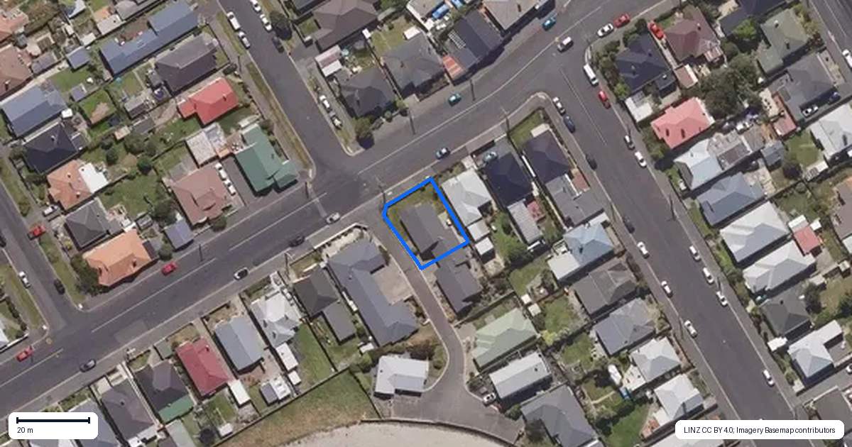 Property context map for 69A Richardson Street, Saint Kilda, Dunedin