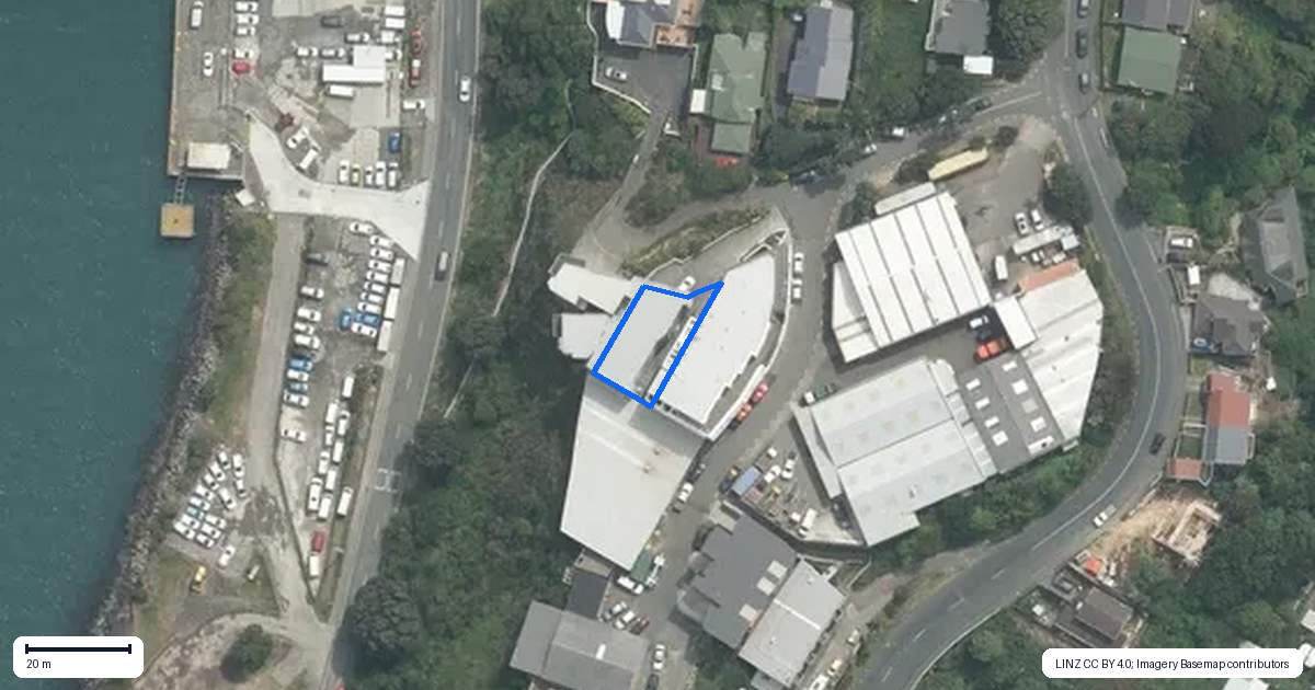 Property context map for 7A Aranui Street, Miramar, Wellington