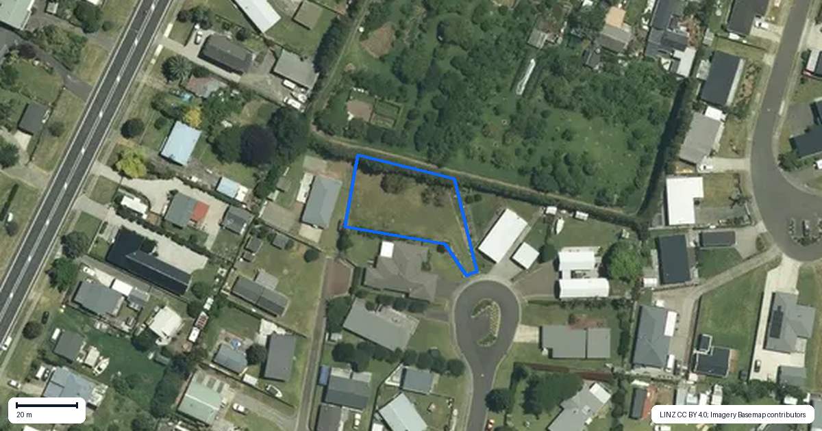 Property context map for 34 Bennett Drive, Tairua