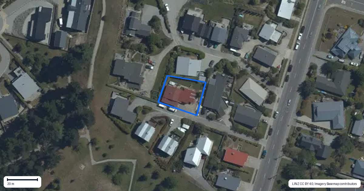 Property context map for 98A Anderson Road, Wanaka