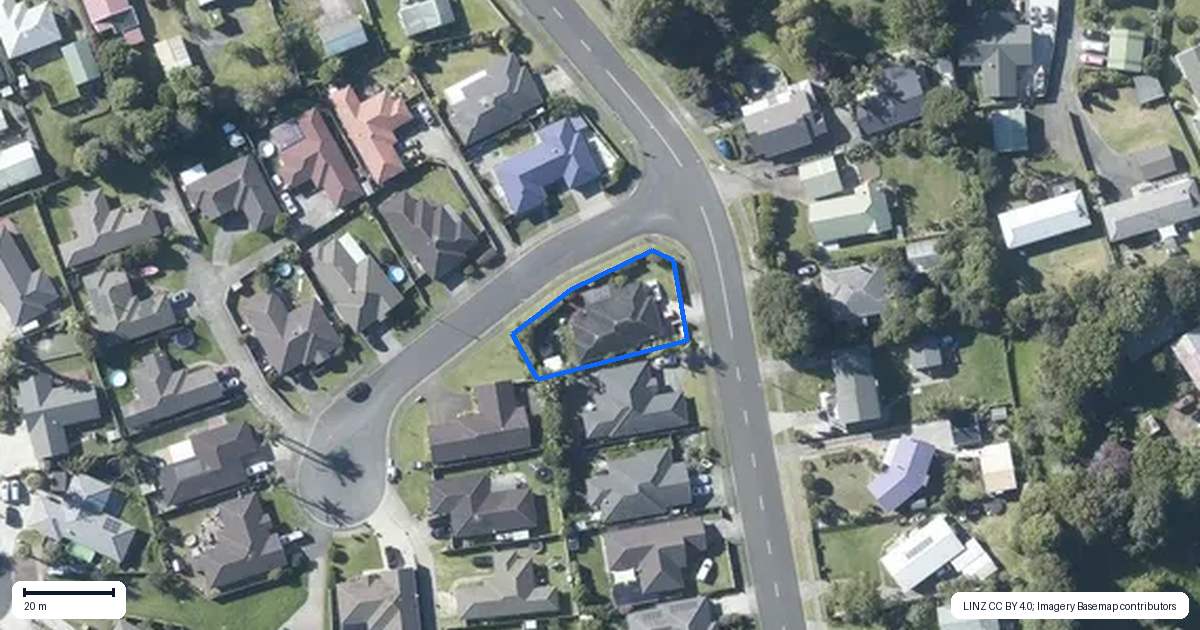 Property context map for 1 Puketi Lane, Waiuku