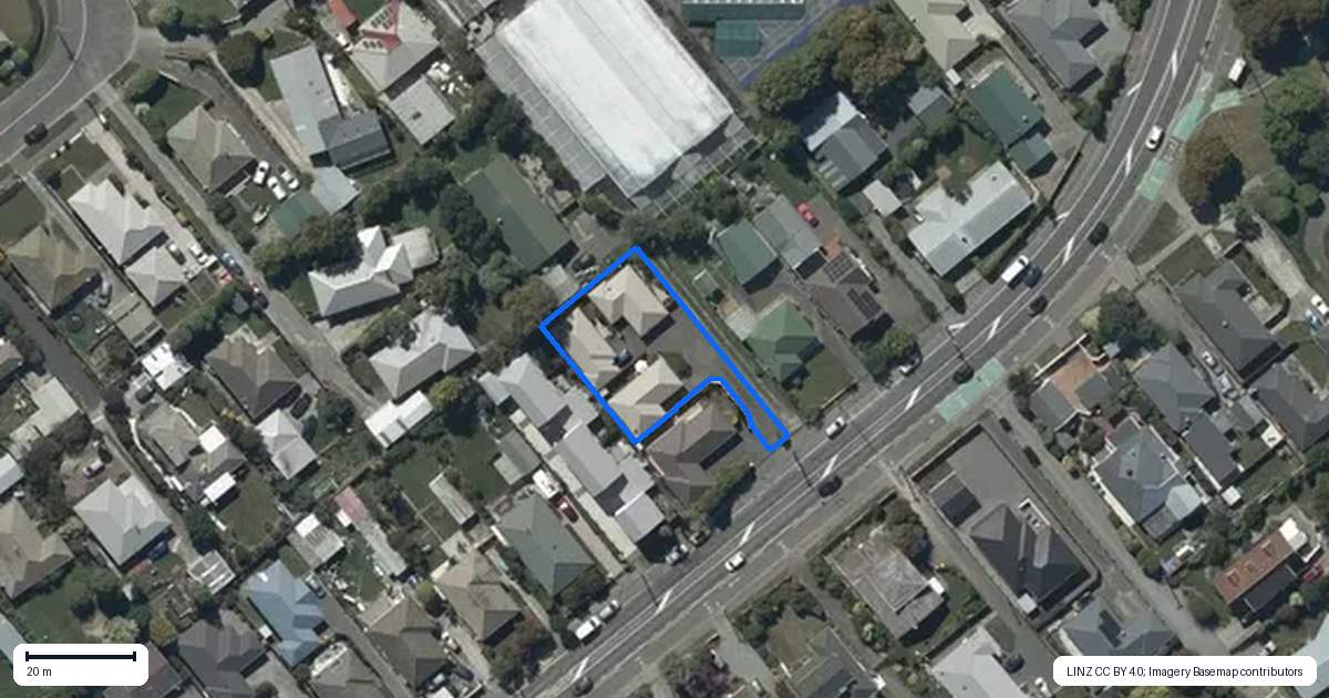 Property context map for 61A Frankleigh Street, Somerfield, Christchurch