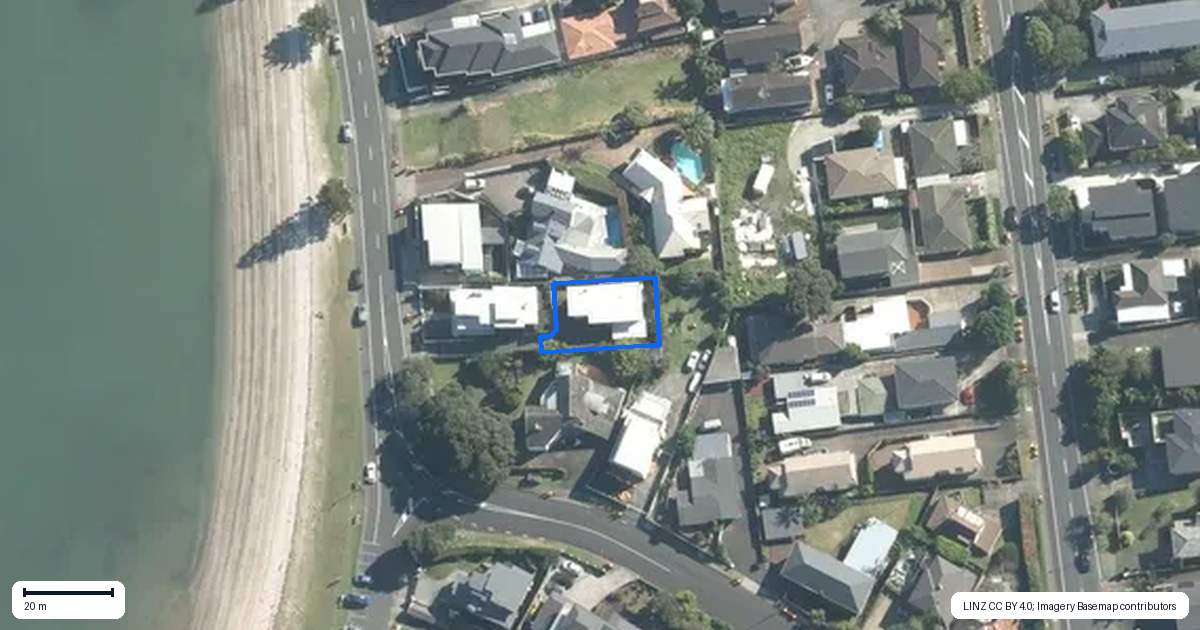 Property context map for 79A The Parade, Bucklands Beach, Auckland