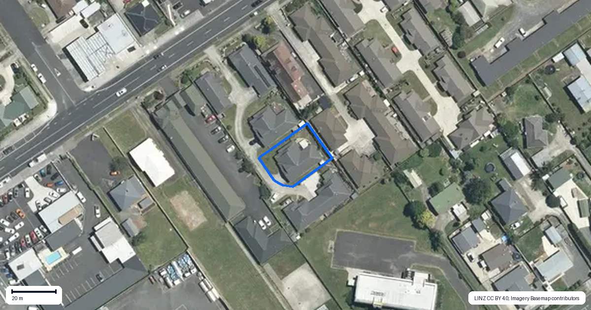 Property context map for 364D Thames Street, Morrinsville