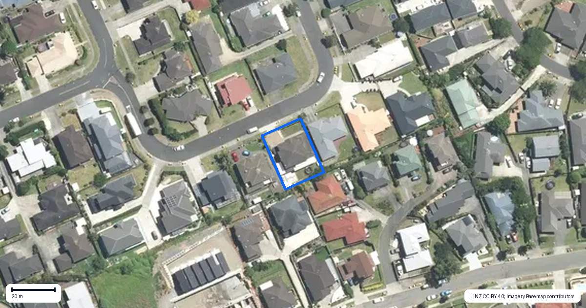 Property context map for 34 Nanleen Rise, Manurewa, Auckland