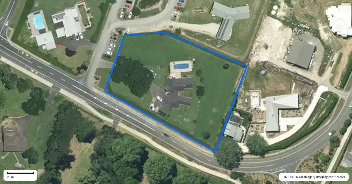 Property context map for 337B Newell Road, Tamahere, Hamilton
