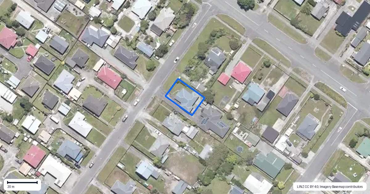 Property context map for 54 Jollie Street, Hokitika