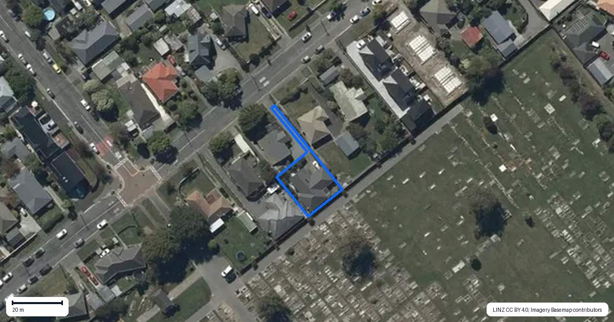Property context map for 40A Roker Street, Somerfield, Christchurch