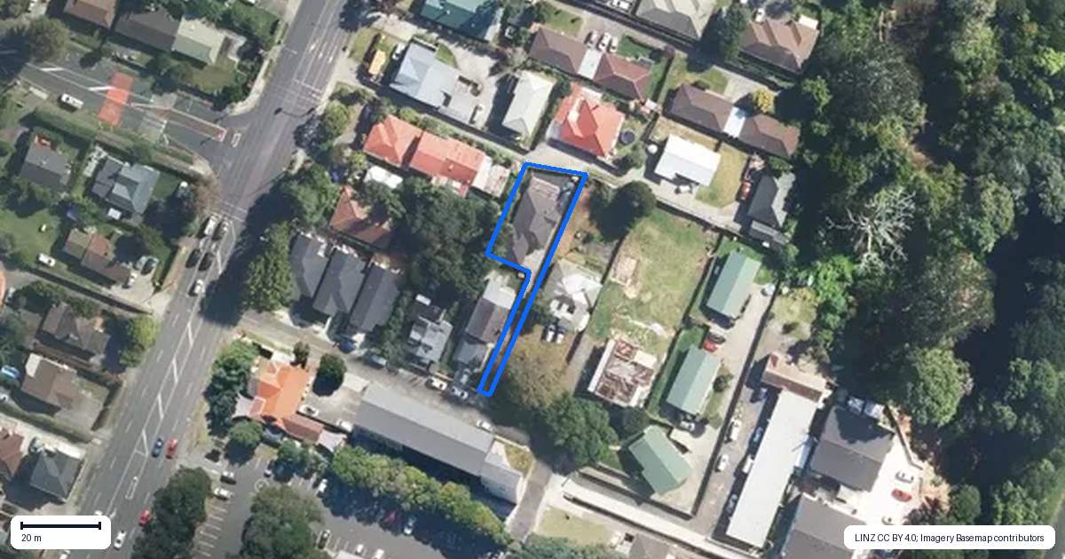 Property context map for 4A Kaponga Crescent, New Lynn, Auckland
