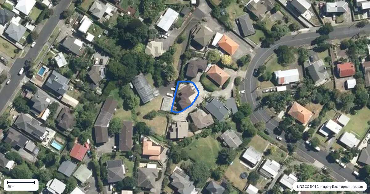 Property context map for 41C Konini Road, Greenlane, Auckland