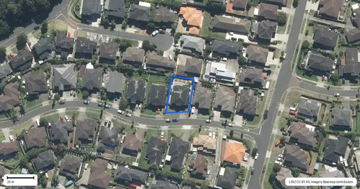 Property context map for 16 Muirlea Drive, Flat Bush, Auckland