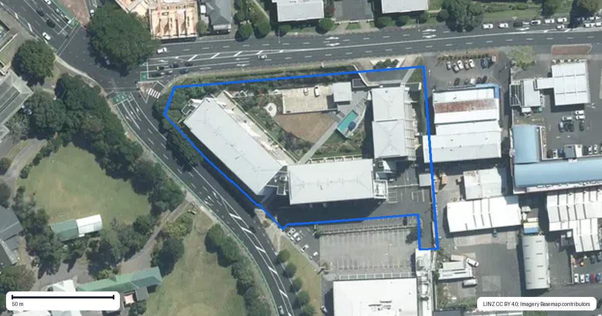 Property context map for A501/130 Anzac Street, Takapuna, Auckland