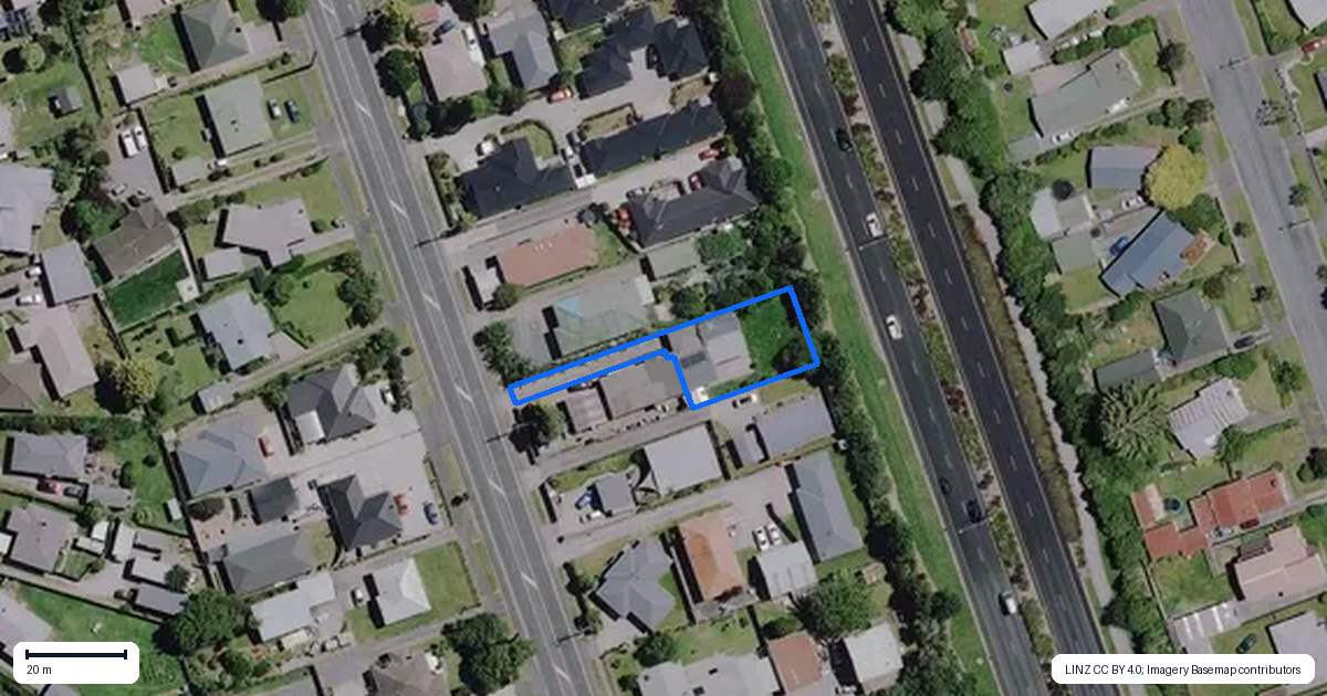 Property context map for 192B Tramway Road, Enderley, Hamilton