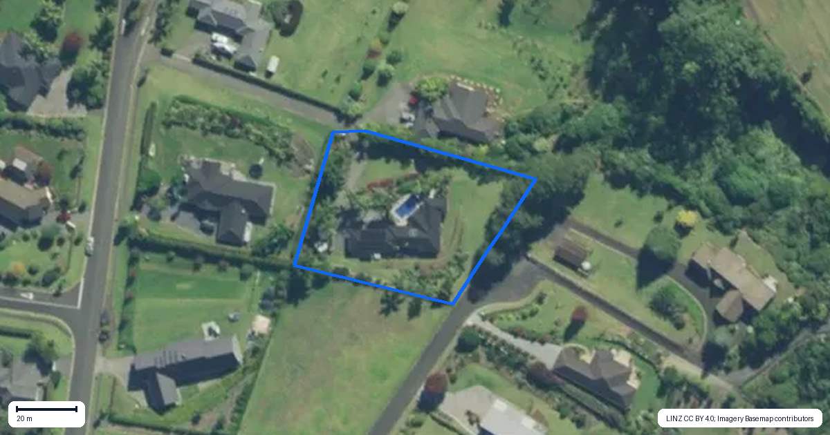 Property context map for 14 Riverbank Drive, Kerikeri