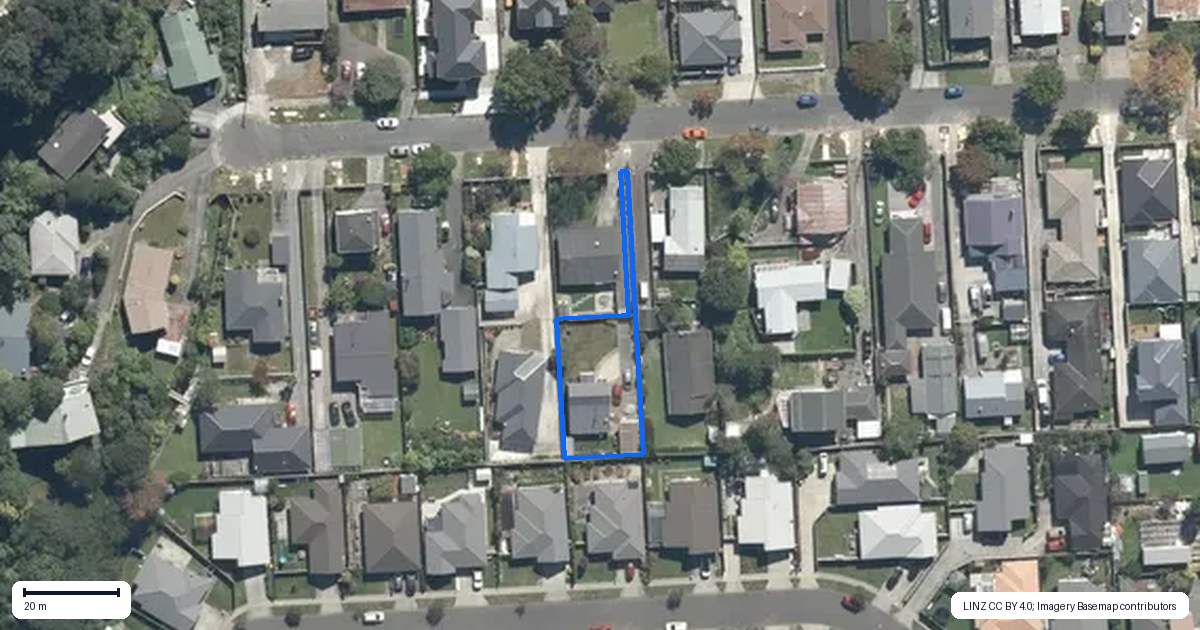 Property context map for 21A Korau Grove, Stokes Valley, Lower Hutt