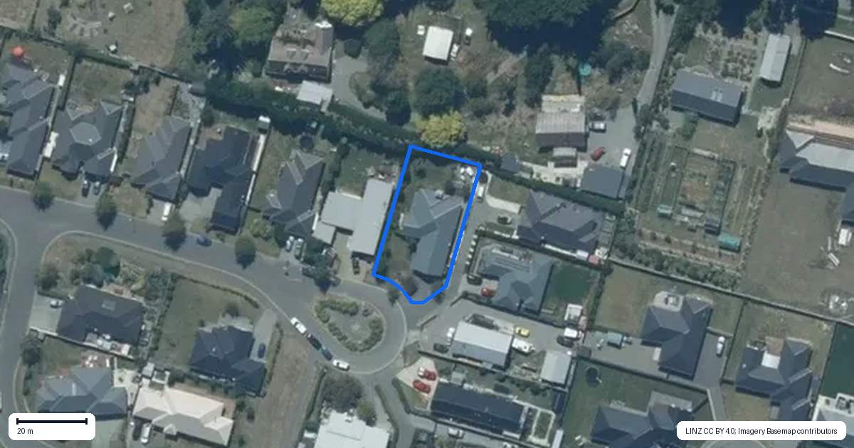 Property context map for 17 Glen Oak Drive, Kirwee