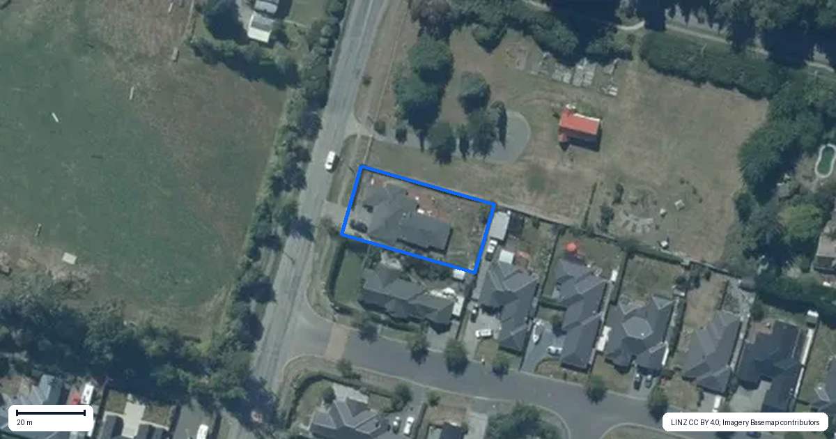 Property context map for 1322 Courtenay Road, Kirwee