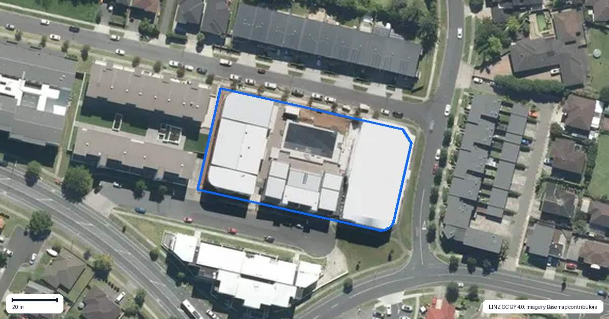 Property context map for 108/132 Stancombe Road, Flat Bush, Auckland