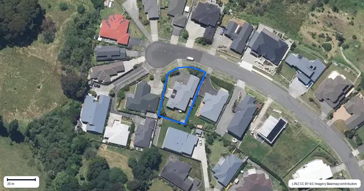 Property context map for 23 Lithgow Drive, Otamatea, Whanganui