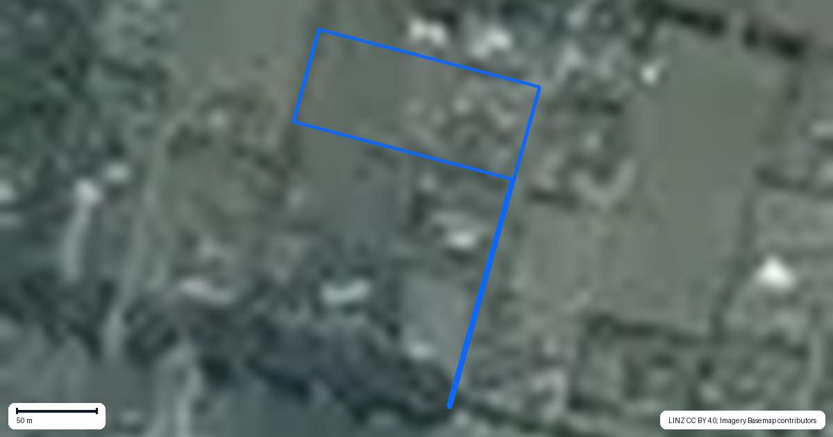Property context map for 2/1690 Hoskyns Road, Kirwee