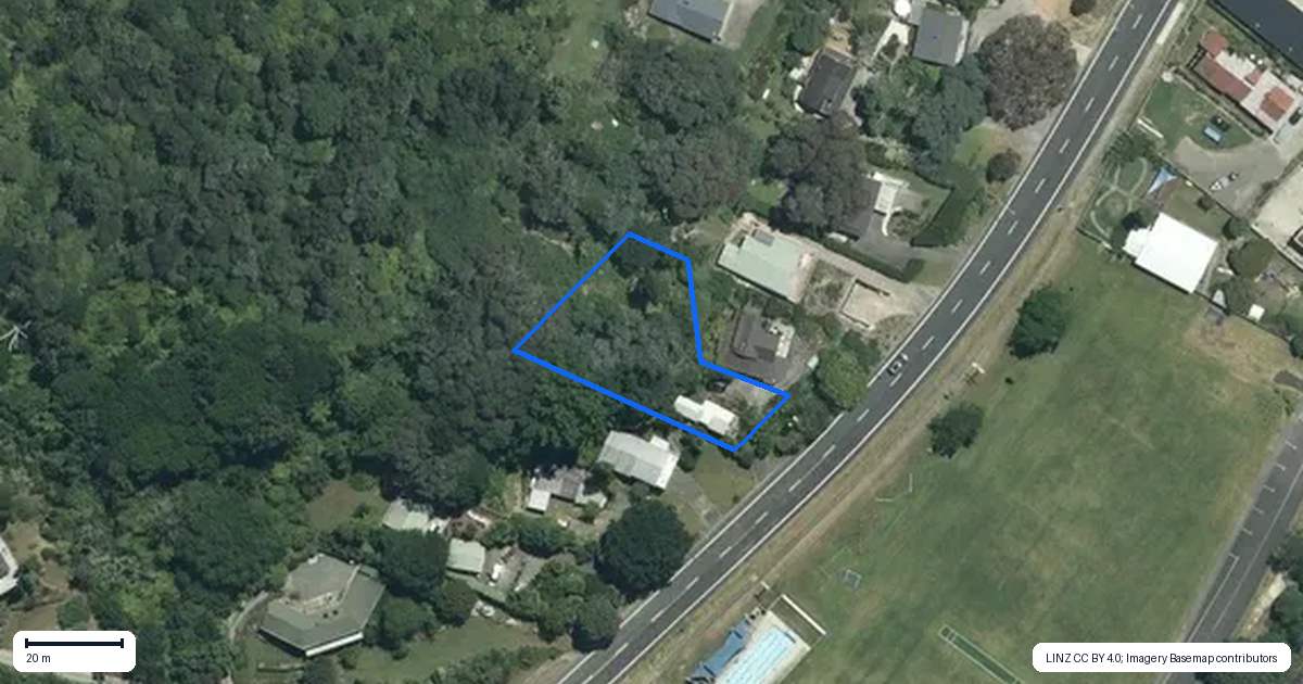 Property context map for 113 Main Road, Tairua