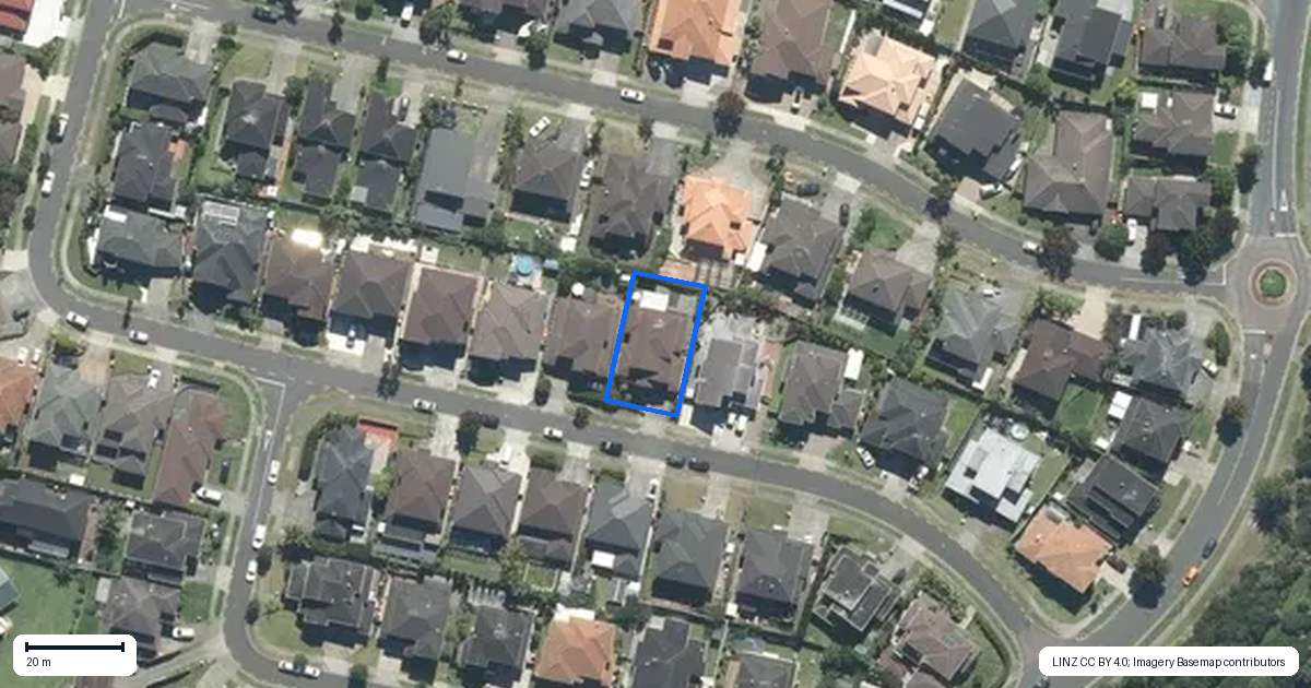 Property context map for 36 Seresin Crescent, Flat Bush, Auckland