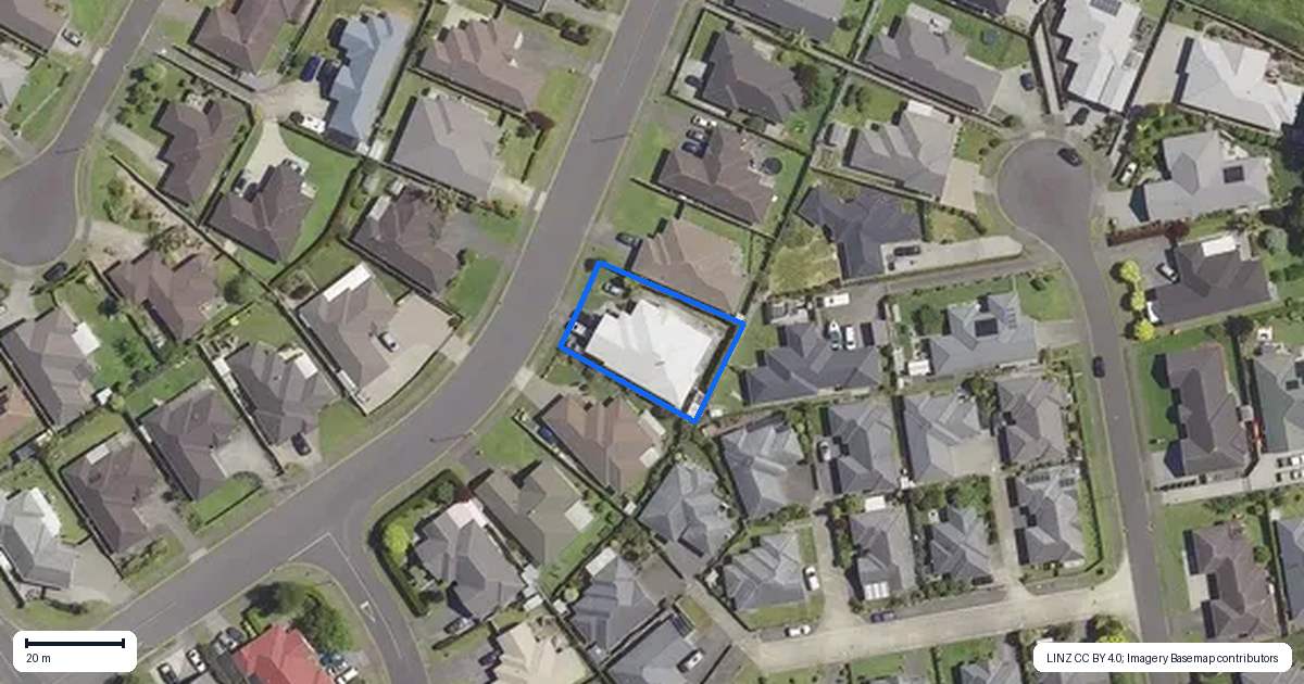 Property context map for 12 Middlebrook Drive, Katikati