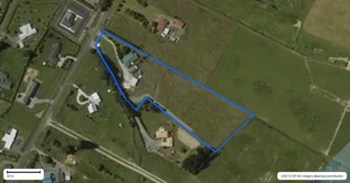 Property context map for 51 Gladstone Road, Levin
