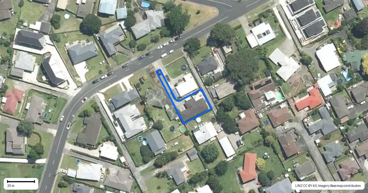 Property context map for 6A Cliff Road, Papakura