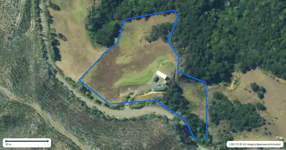 Property context map for 60 Summer Road, Tinopai