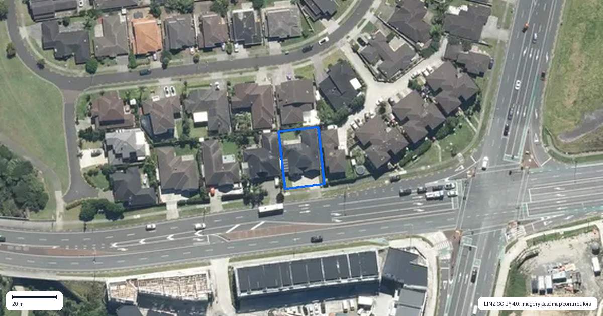 Property context map for 316 Ormiston Road, Flat Bush, Auckland