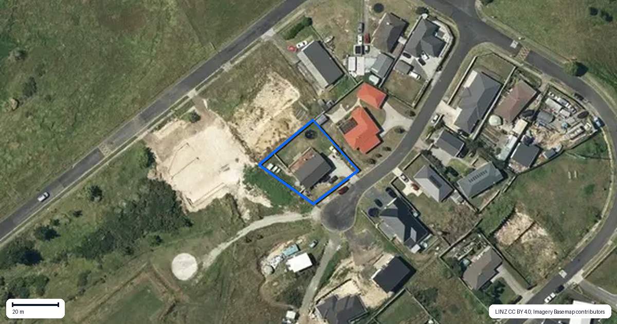 Property context map for 3 Naho Place, Meremere, Mercer
