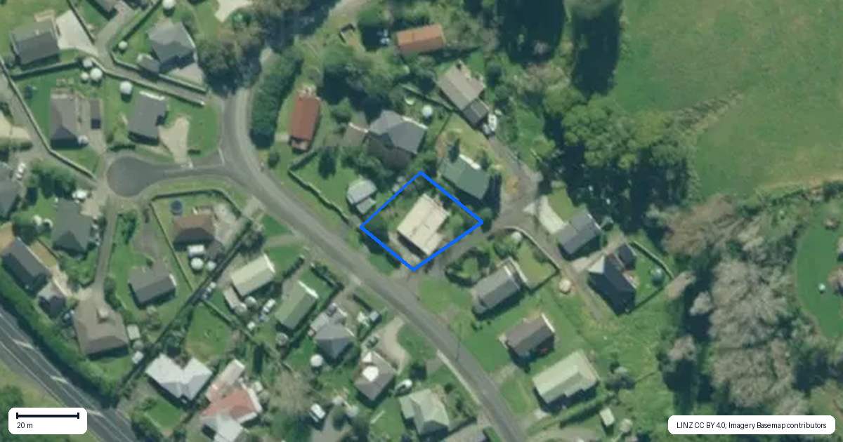 Property context map for 40 Marshall Road, Kaiwaka