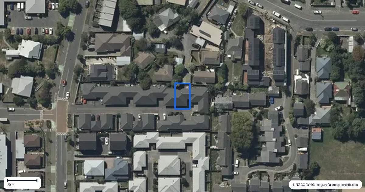 Property context map for 26G Collins Street, Addington, Christchurch