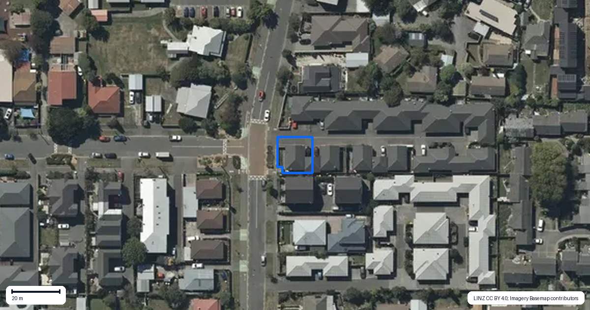Property context map for 24A Collins Street, Addington, Christchurch