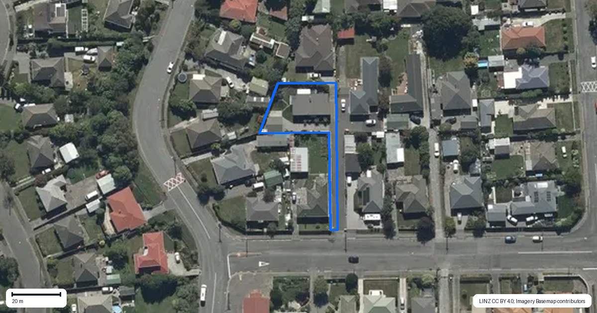 Property context map for 5 Voss Street, Shirley, Christchurch