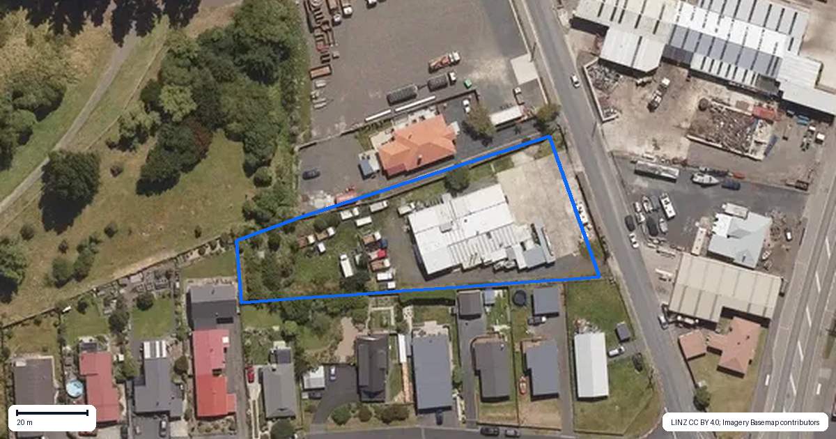 Property context map for 4 Taylor Street, Green Island, Dunedin