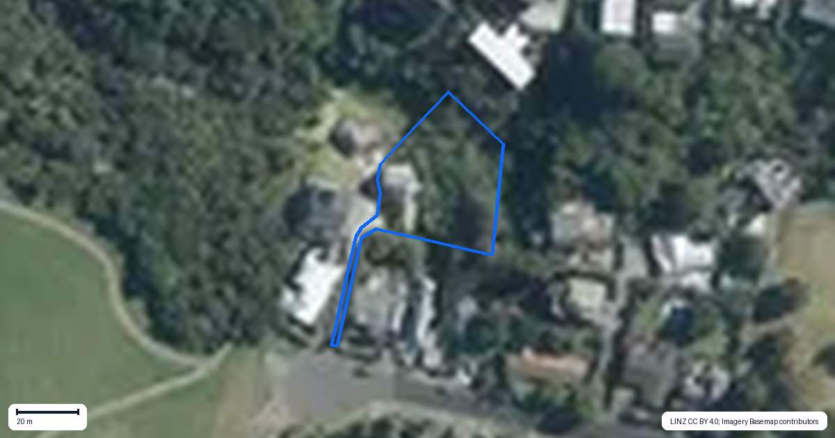 Property context map for 47 Charles Dickens Drive, Mellons Bay, Auckland