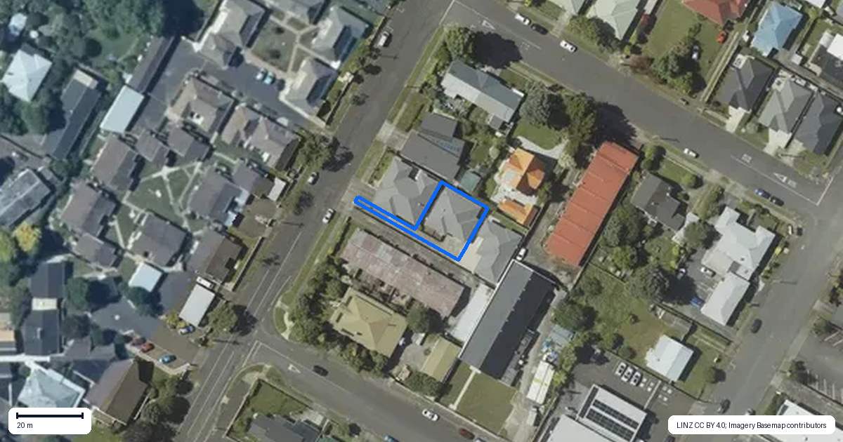 Property context map for 46A Salisbury Street, Levin